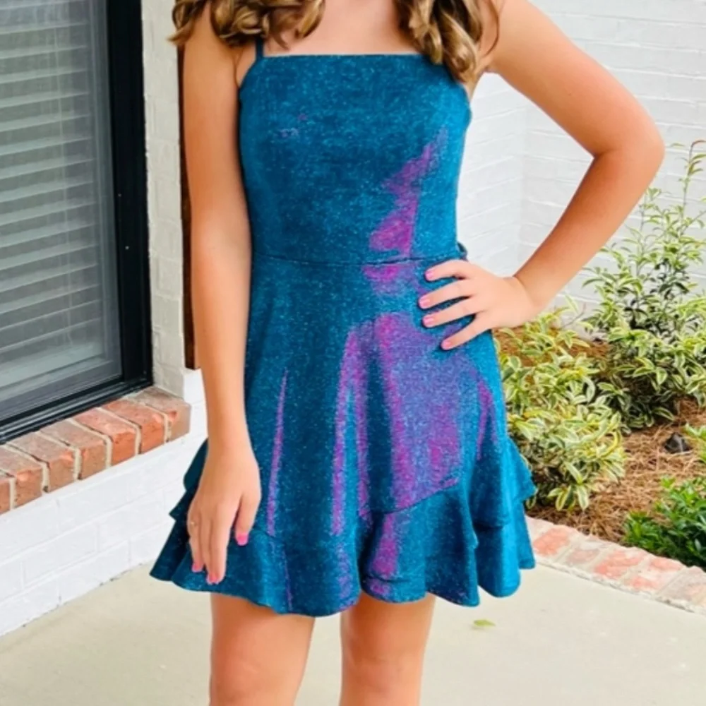 Pink and Blue Dress Women - Picture 1 of 1